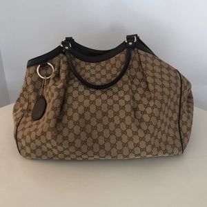 Large Gucci Diamanté Sukey Tote